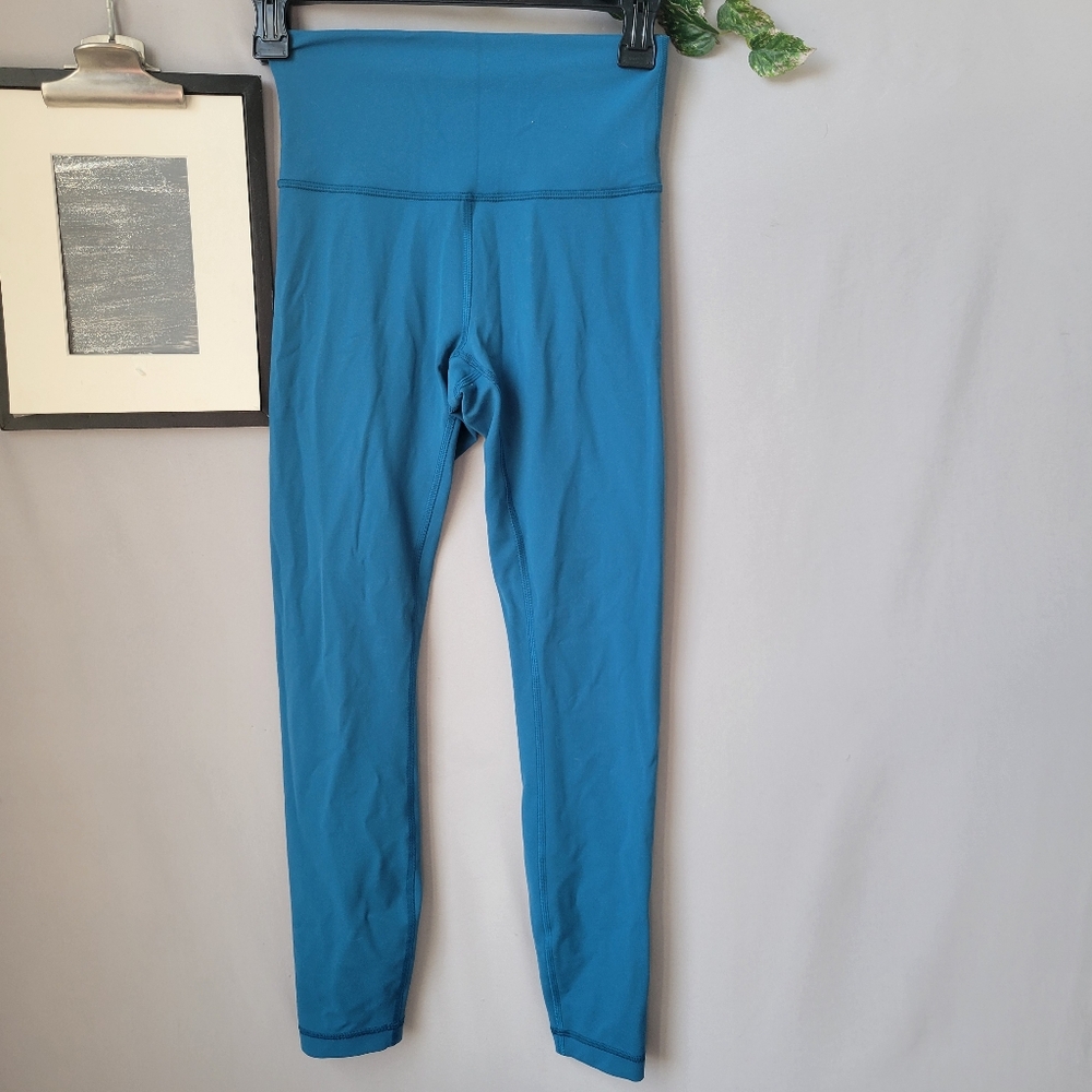 Lululemon Wunder‎ Train High-Rise Tight Leggings 25" Blue 4